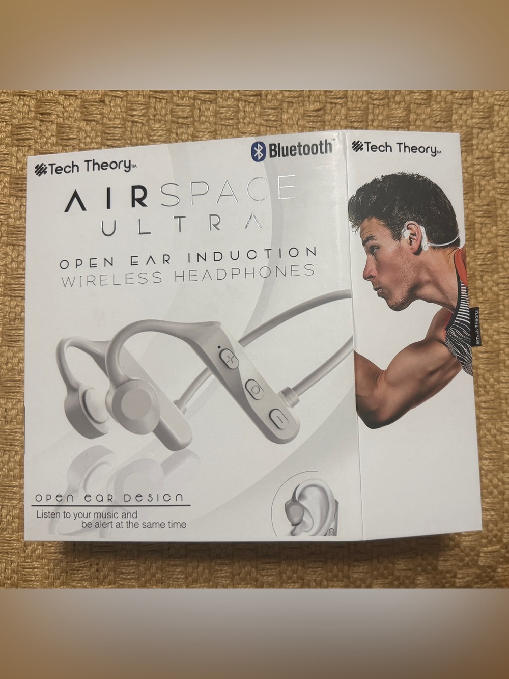 Tech Theory AirSpace Ultra Open Ear Wireless Bluetooth Headphones - White